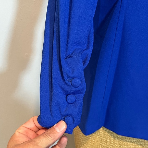 Greylin Blue Long Line Blazer